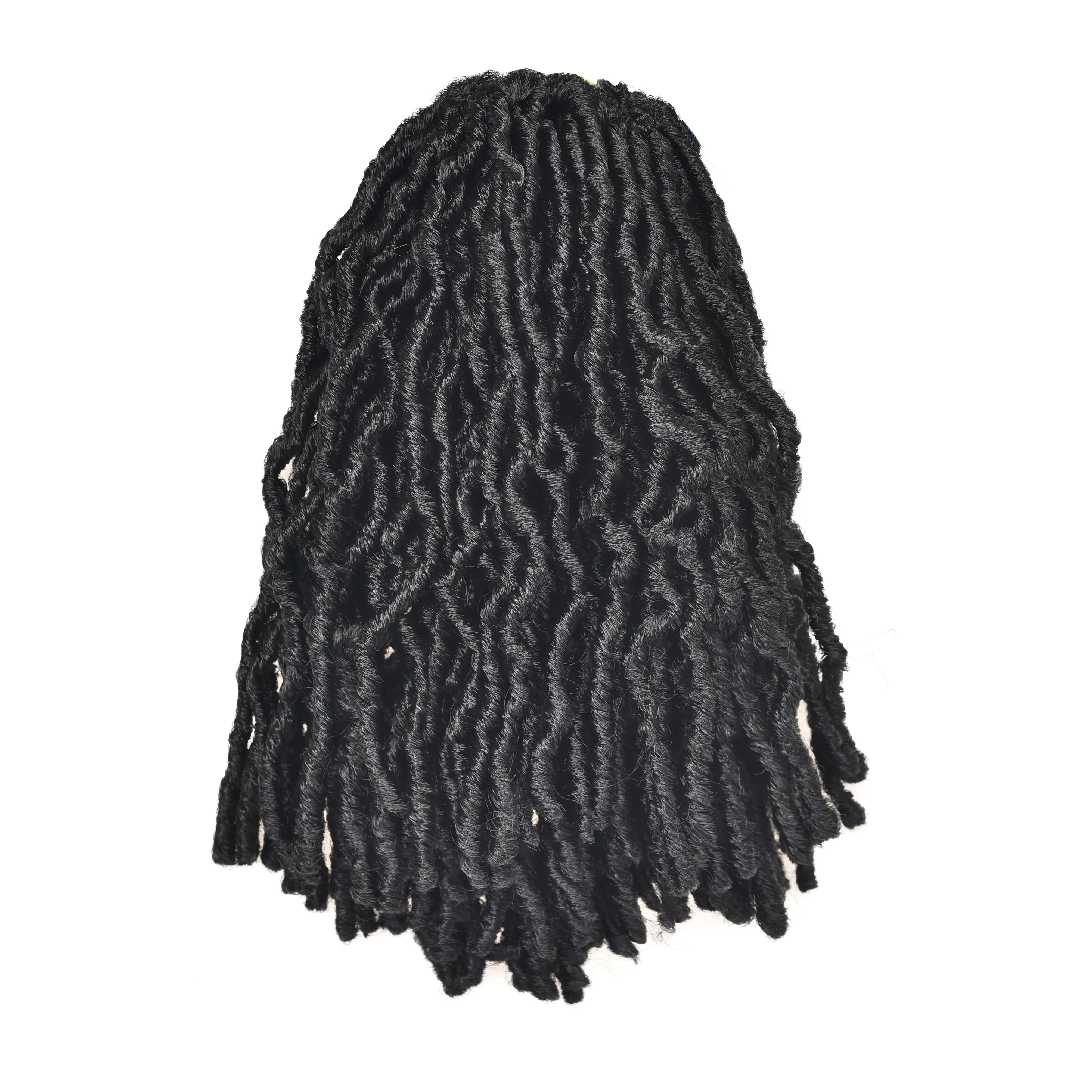 Faux Locs Crochet Hair Pre-Looped Handmade Crochet Braids Synthetic Braiding Hair